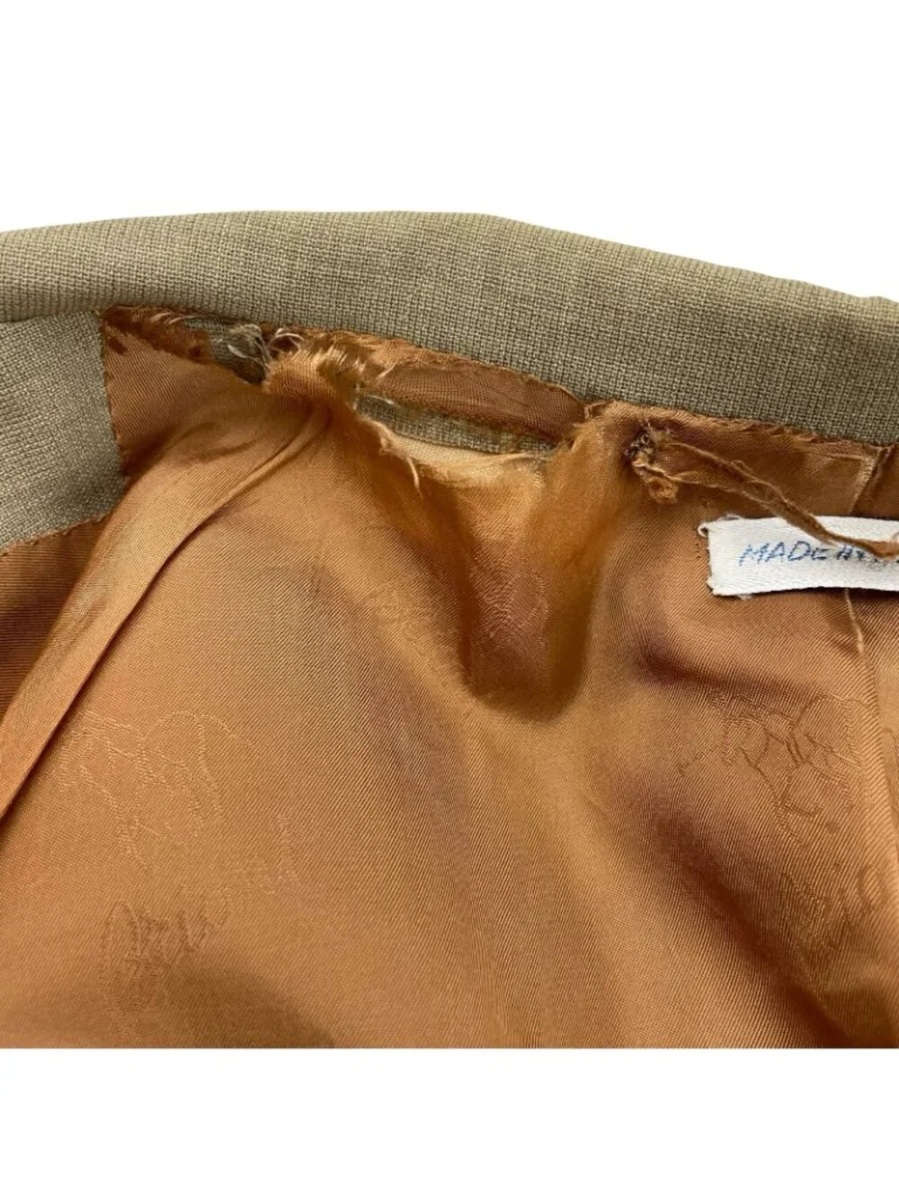 Brioni Men's Nomentano 100% Wool 2-Button Blazer Beige • Italy • 44R US